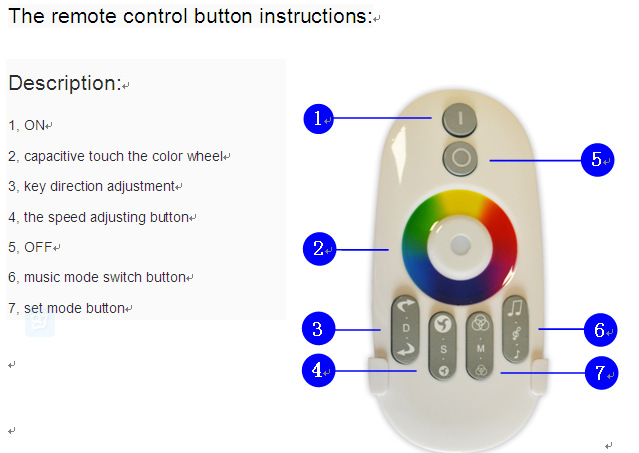 X1 led controller remote function